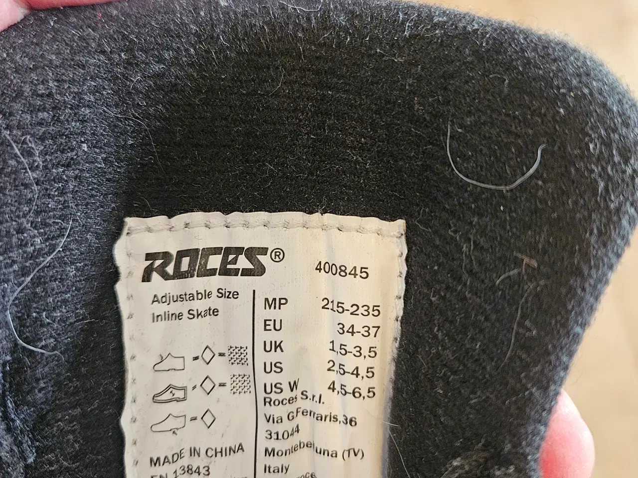 Billede 9 - Inliner rulleskøjter fra Roces, 34-37, justerbare