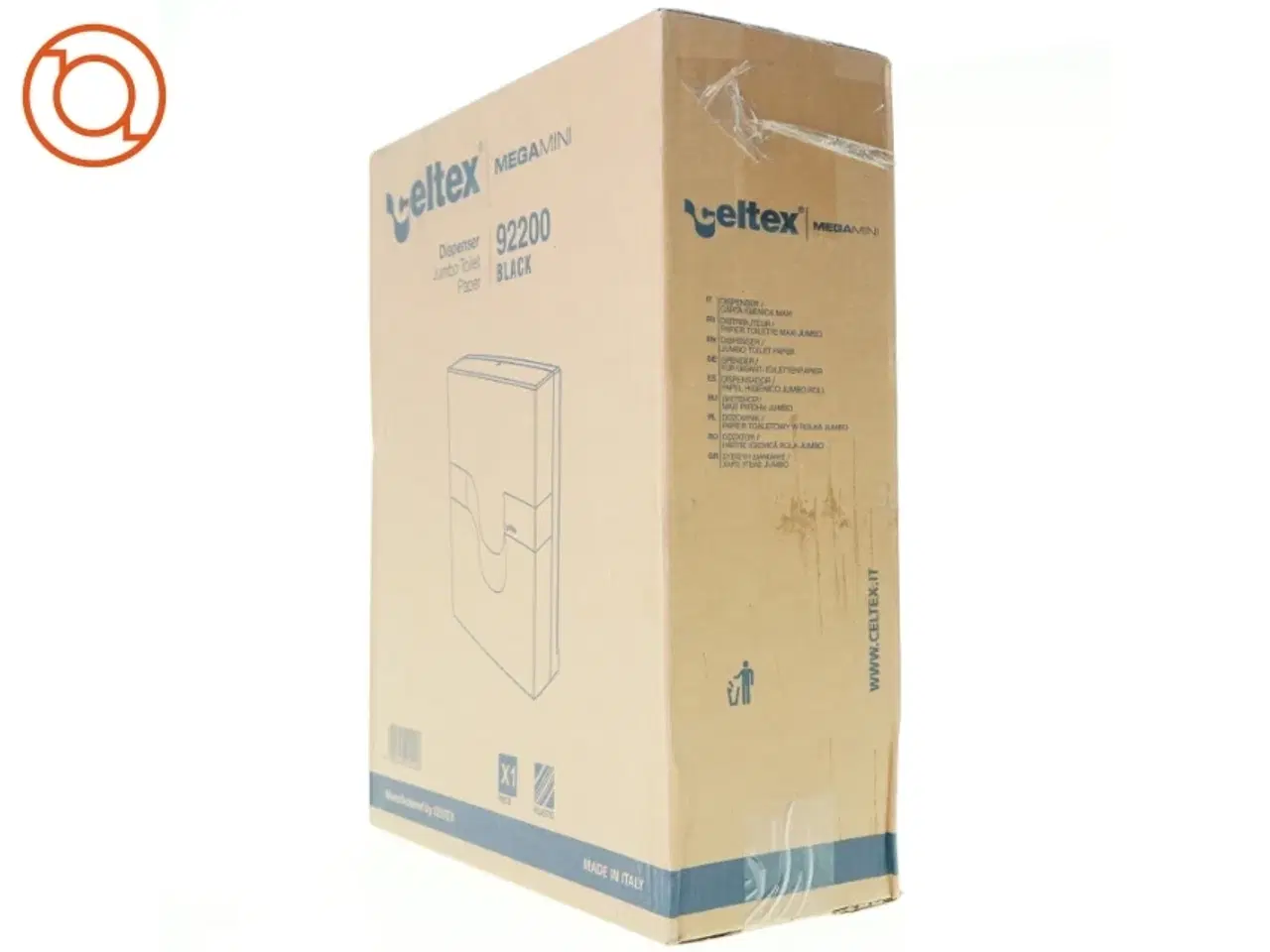 Billede 2 - Dispenser jumbo toilet paper mega mini 9 2 2 0 0 black fra Celtex (str. 39 x 33 x 13)