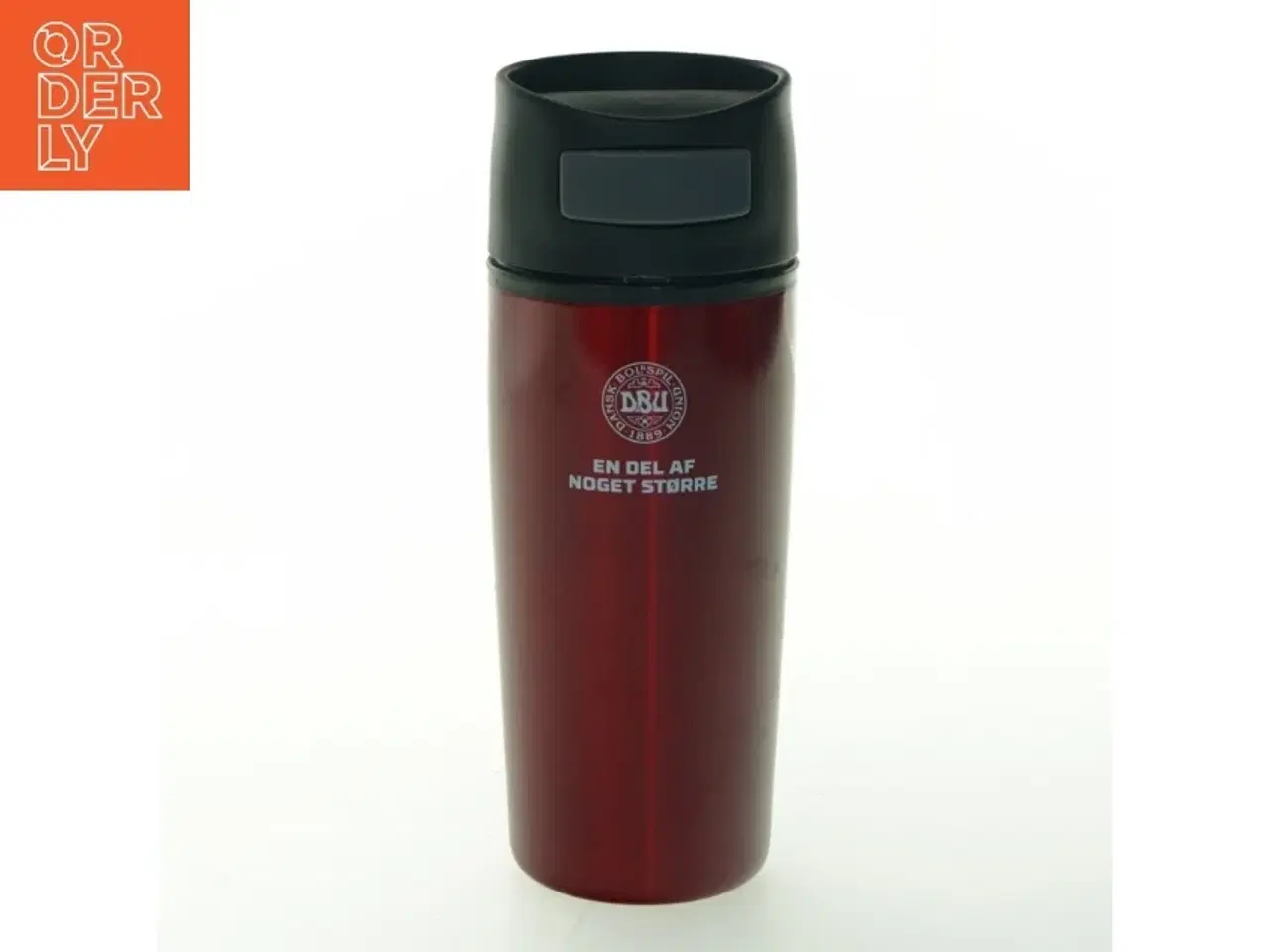 Billede 1 - Termokrus med låg fra Dansk Boldspil Union (str. H. 20 cm)