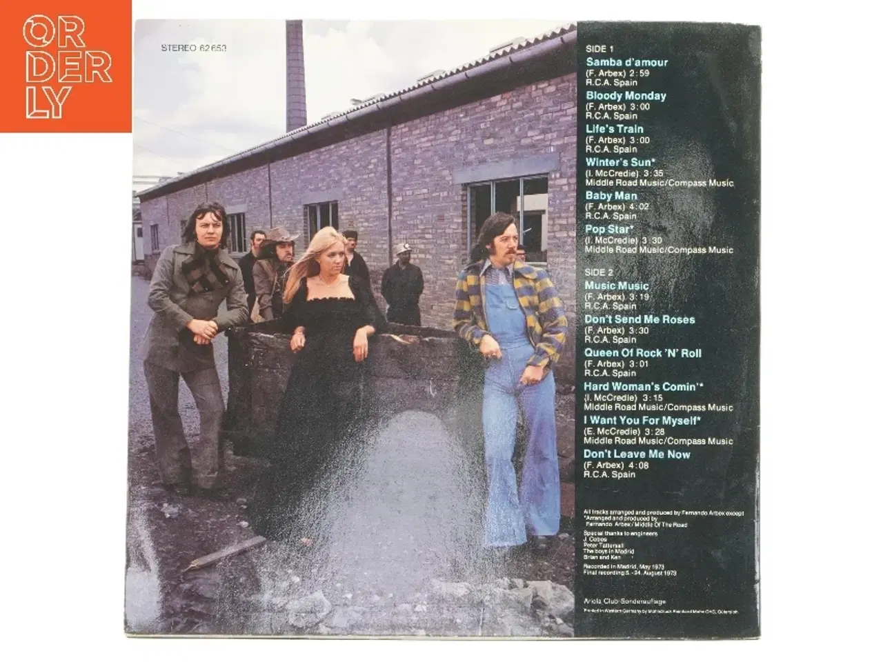 Billede 2 - Middle of the Road - Music Music LP