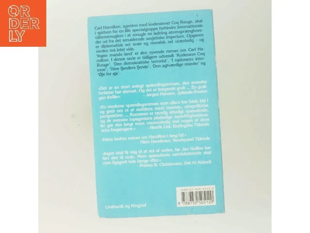 Billede 3 - Ingen mands land af Jan Guillou (Bog)