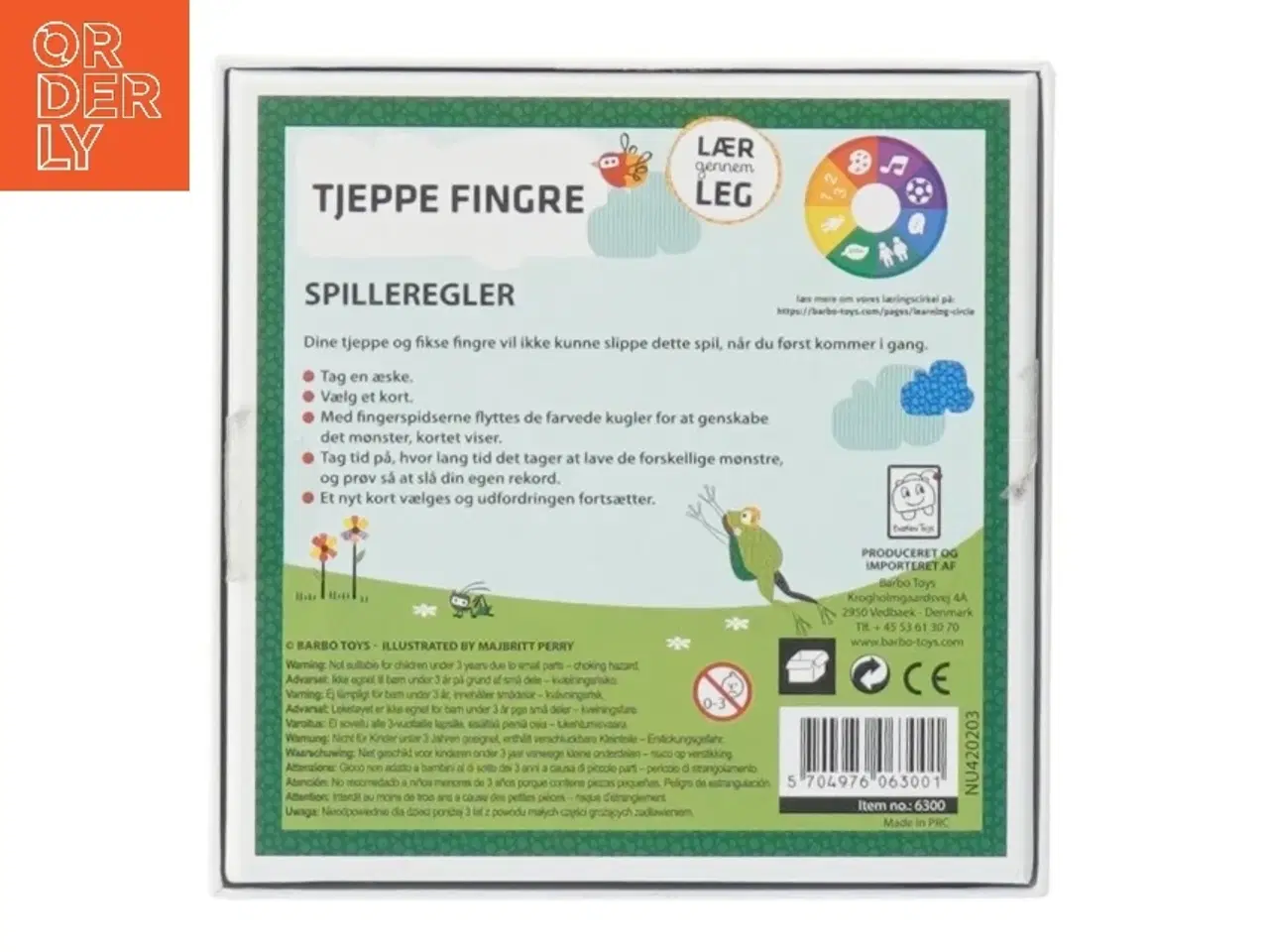 Billede 3 - Tjeppe Fingre spil fra Barbo Toys (str. 14x14 cm)