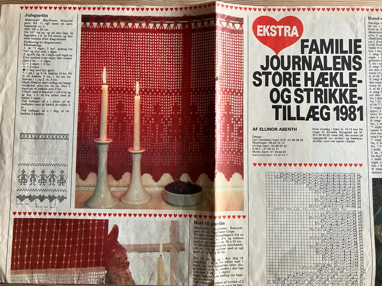 Billede 1 - Familie Journalens hækle- og strikketillæg 1981