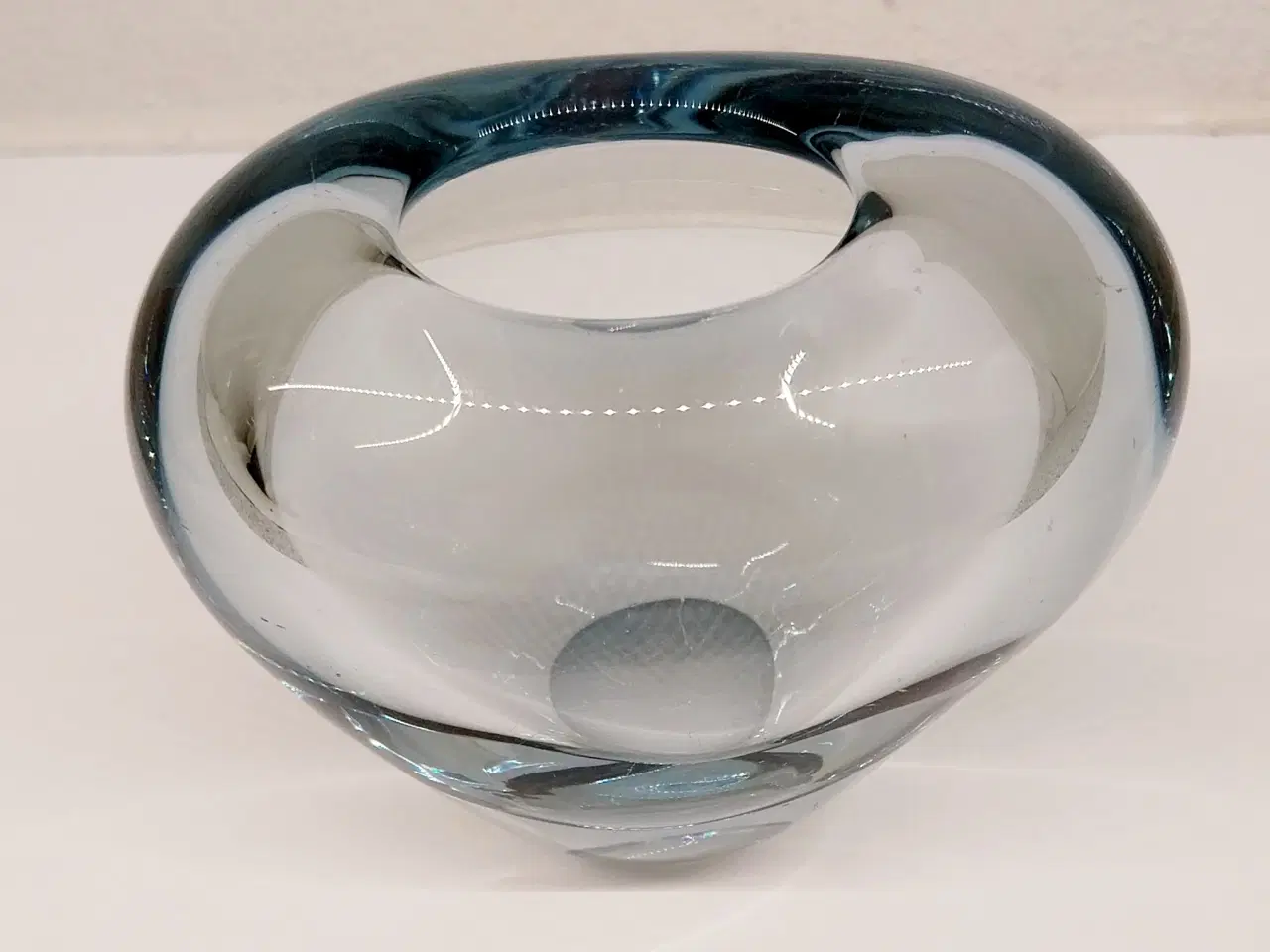 Billede 2 - Holmegaard Menuet Hjerte Glasvase