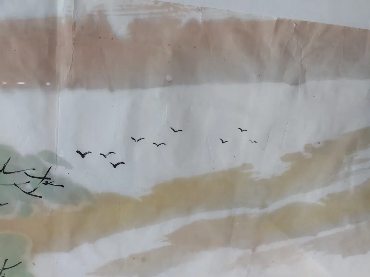 Billede 2 - GAMMEL KINESISK AKVAREL 