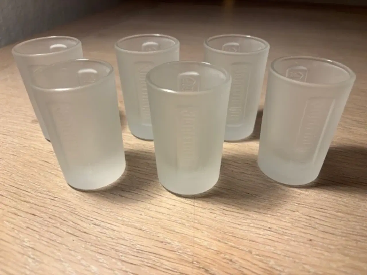 Billede 5 - Jägermeister Shotglas 2 cl Frostet Glas Til salg