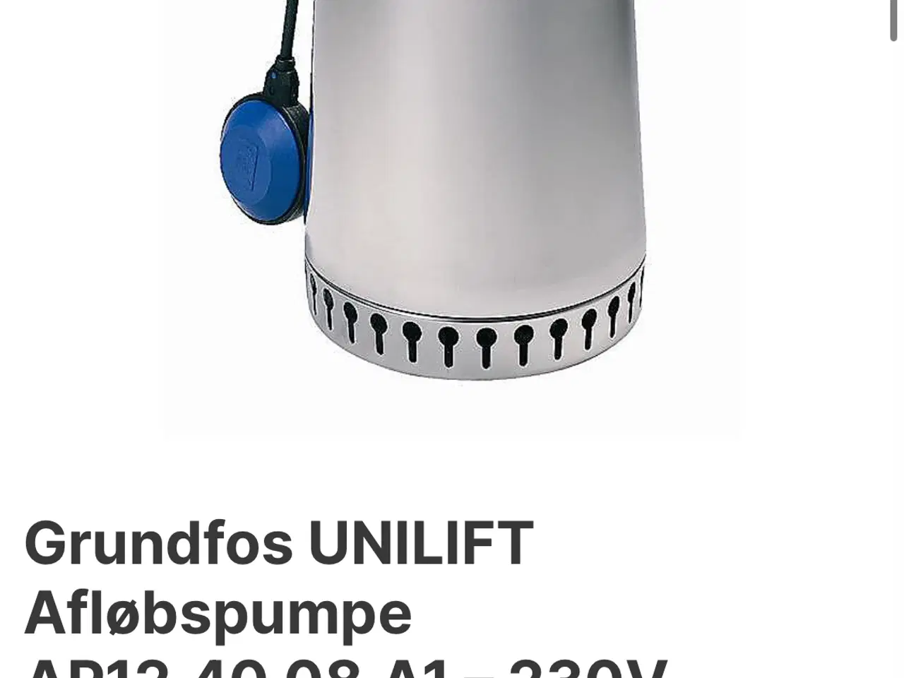 Billede 1 - Pumpe Grundfos bud modtages !!