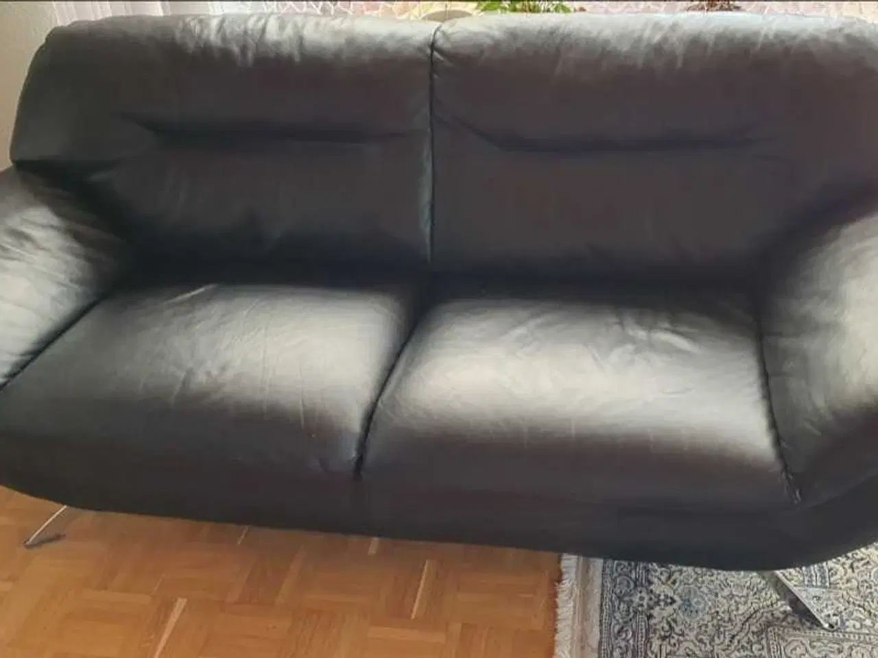 Billede 1 - Hjort Knudsen lædersofa – kvalitet og komfort!