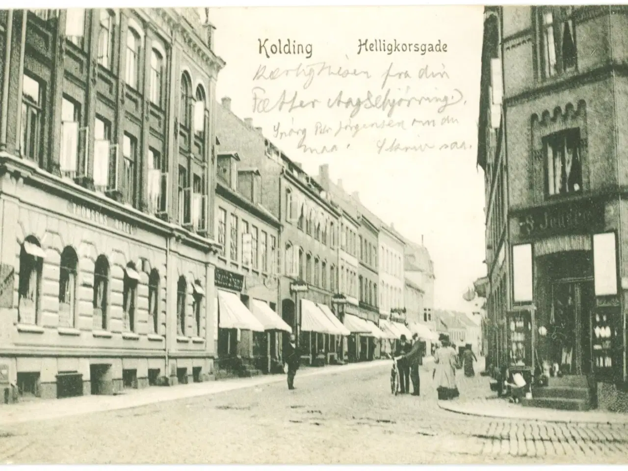 Billede 1 - Kolding. Helligkorsgade, 1910