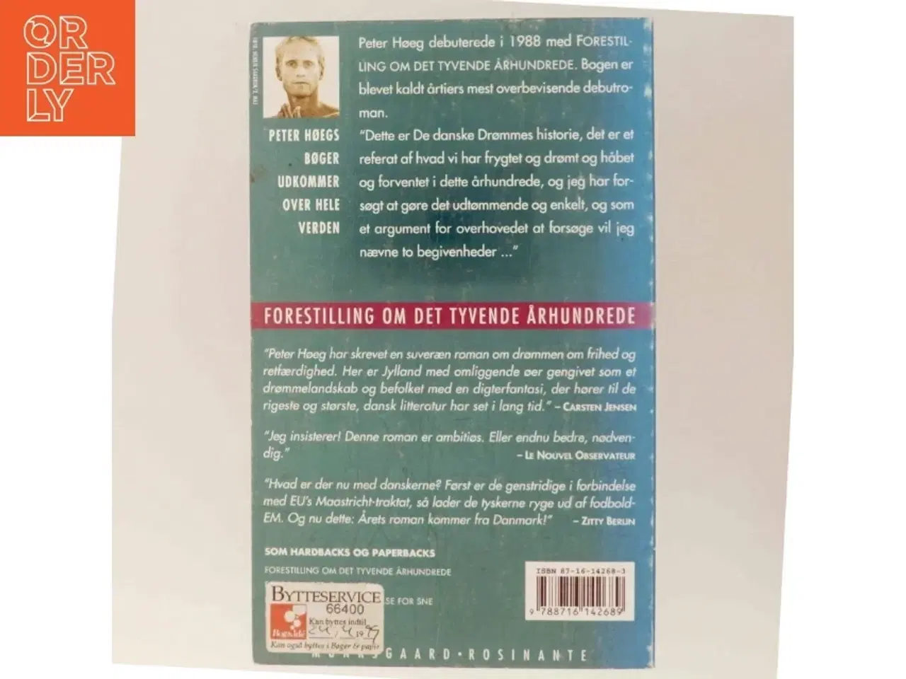 Billede 3 - Forestilling om det tyvende århundrede : roman af Peter Høeg (f. 1957-05-17) (Bog)
