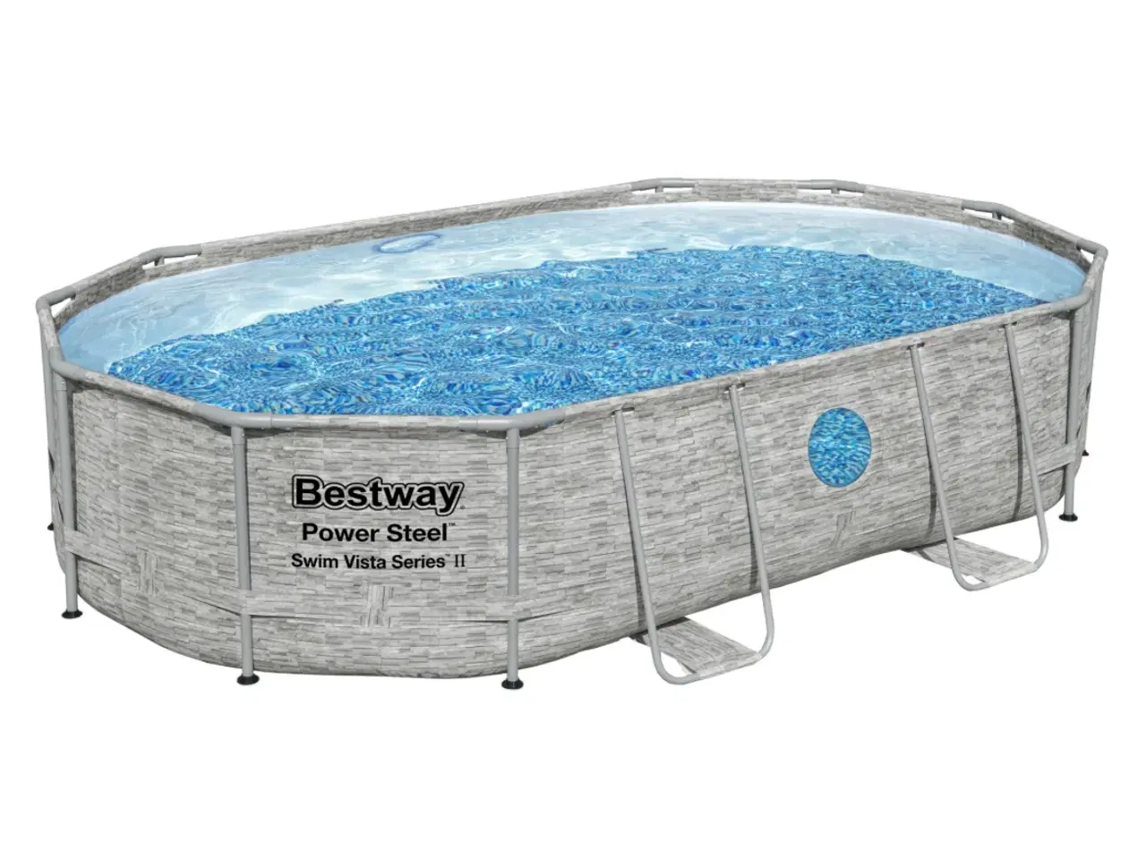 Billede 1 - Stor bestway pool m. stort clorinator system