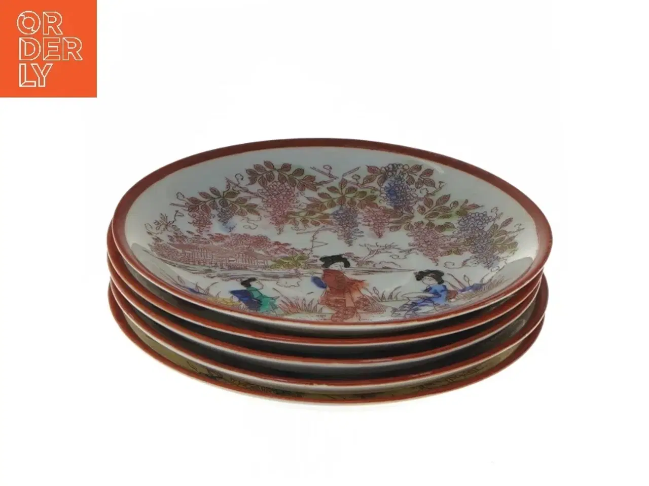 Billede 1 - Dekorative tallerkener med motiv (str. Ø 13 cm)