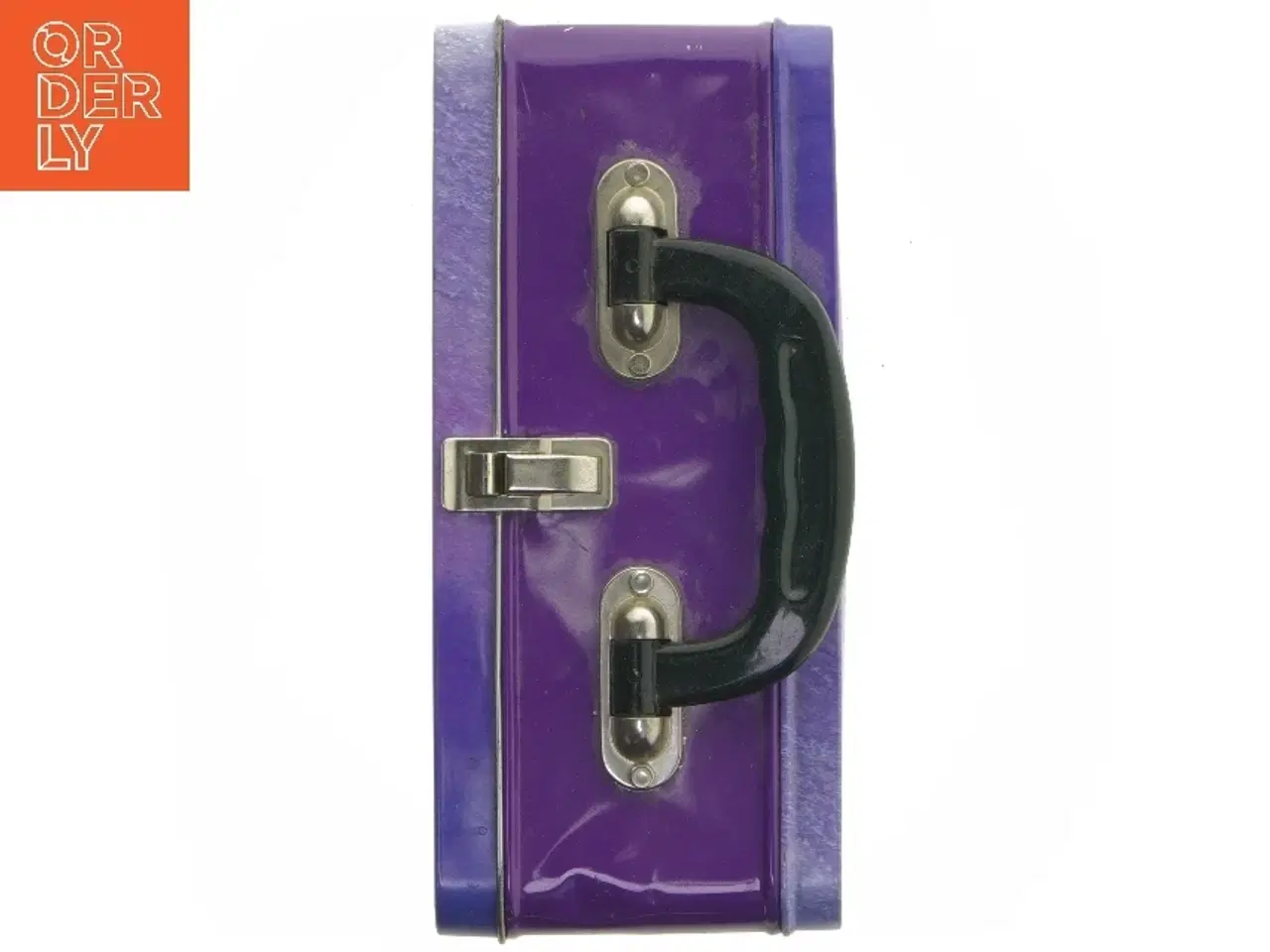 Billede 6 - Metal madkasse med guldsmede design (str. 17x22x10 cm)