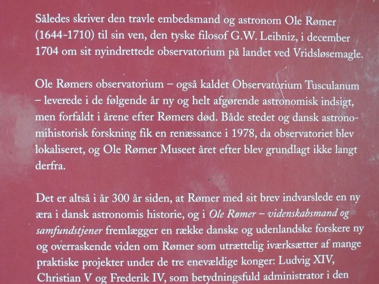 Billede 4 - ole rømer - videnskabsmand og samfundstjener, red.