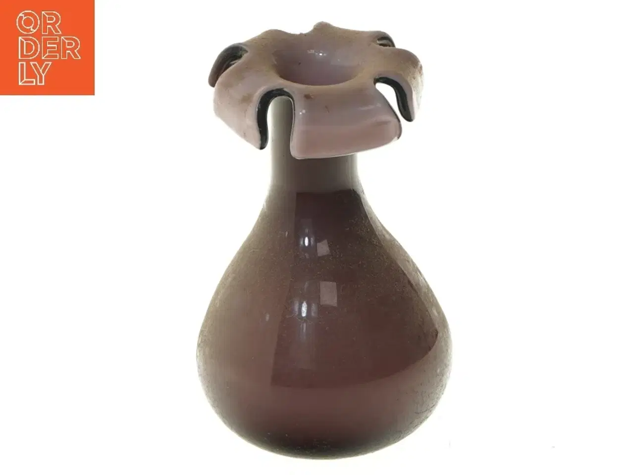 Billede 1 - Brun vase med unik form (str. 16 cm)