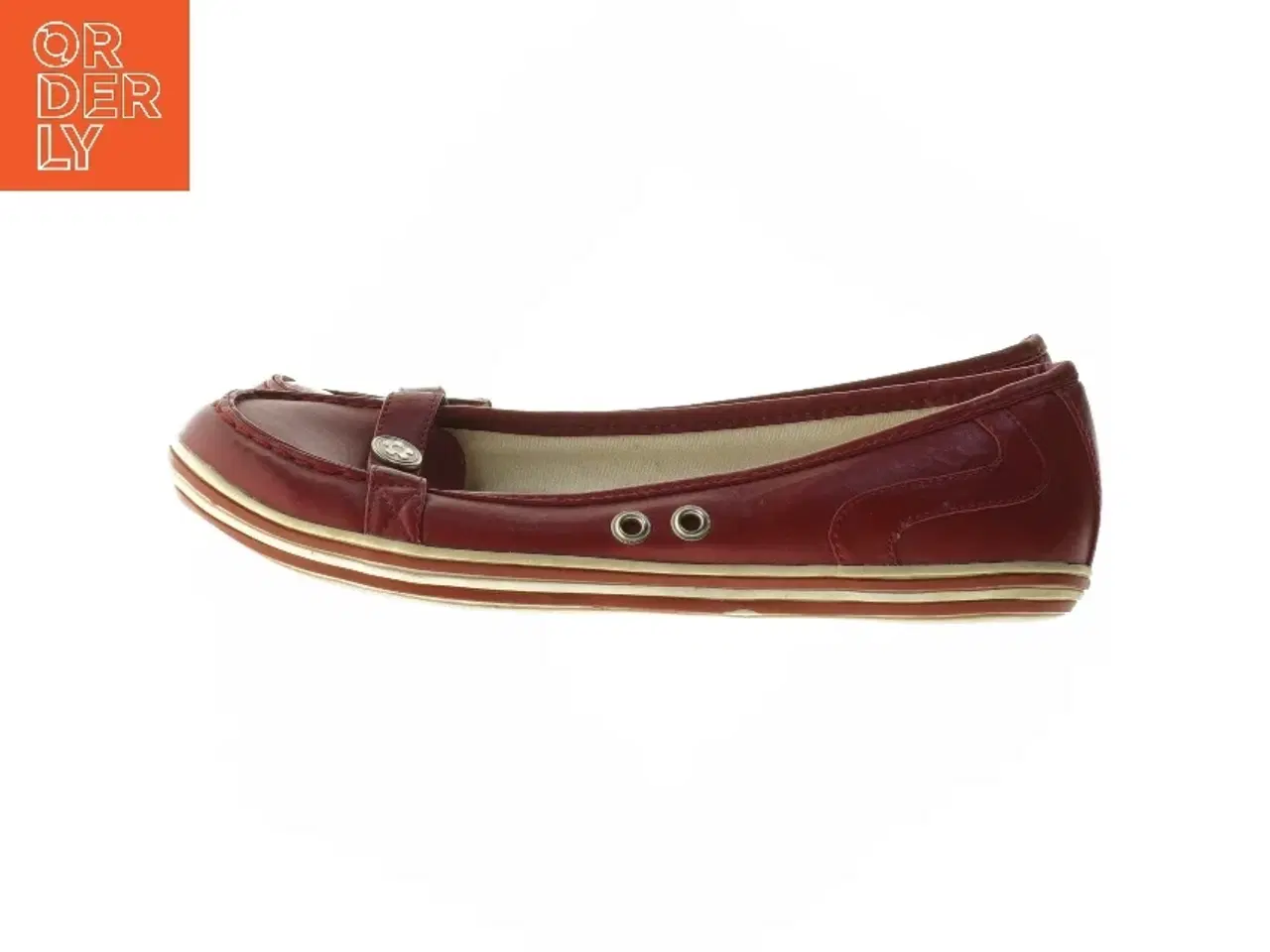 Billede 5 - Røde læder loafers fra Skills (str. 38)