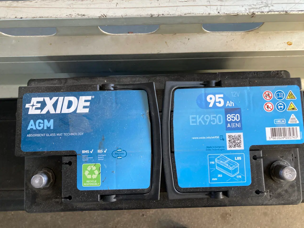 Billede 2 - EXIDE EK950 95 ah AGM batteri