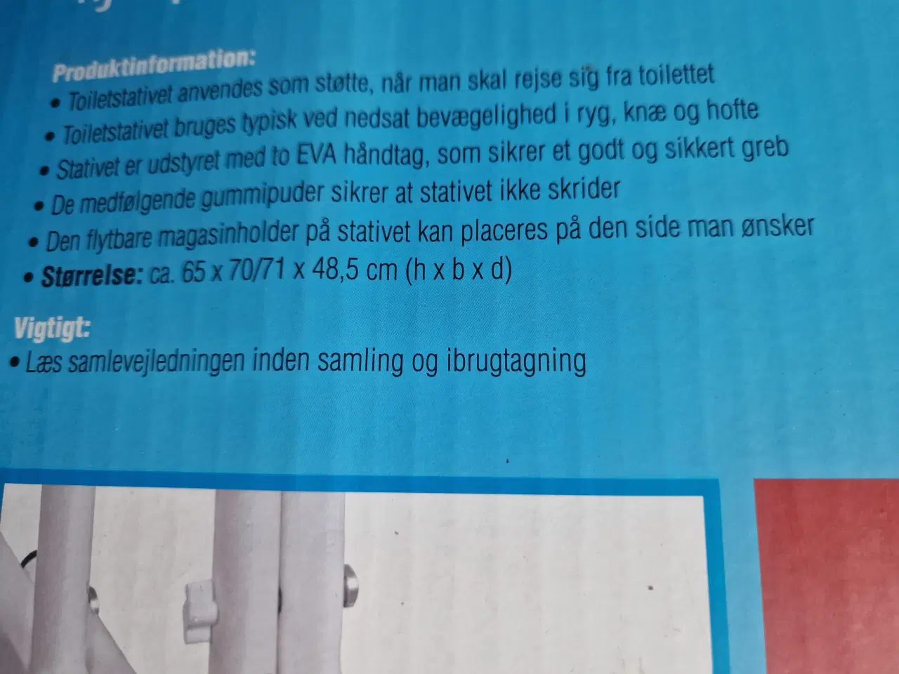 Billede 5 - Toiletstativ med magasinholder
