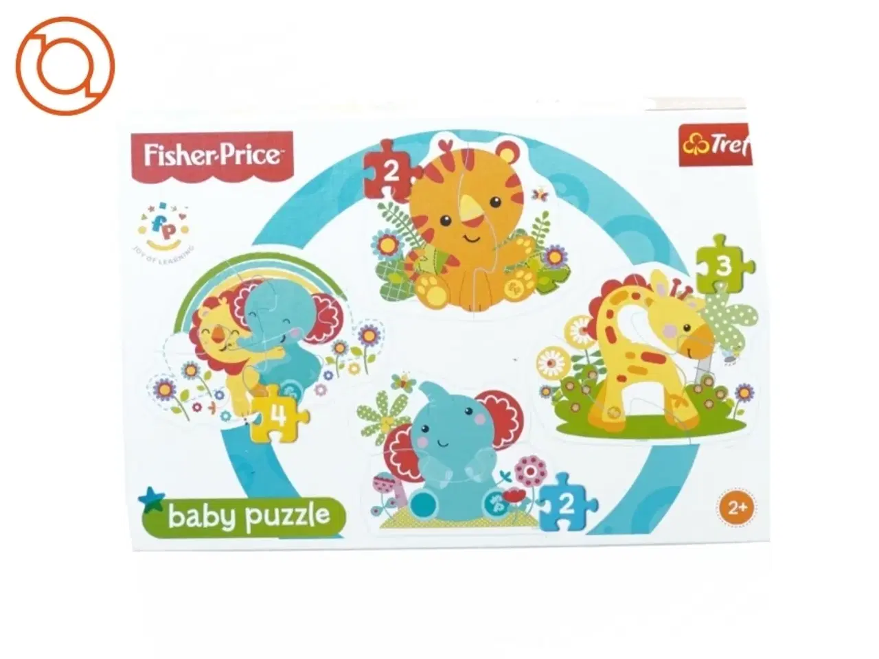 Billede 1 - Puslespil til små børn fra Fisher Price (str. 29 x 19 cm)