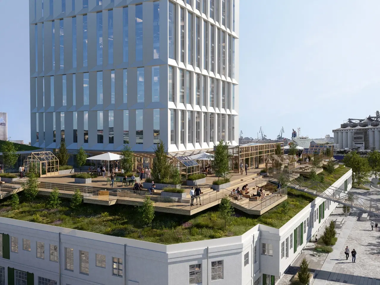 Billede 4 - Lyst og karakterfuldt kontor med havneudsigt