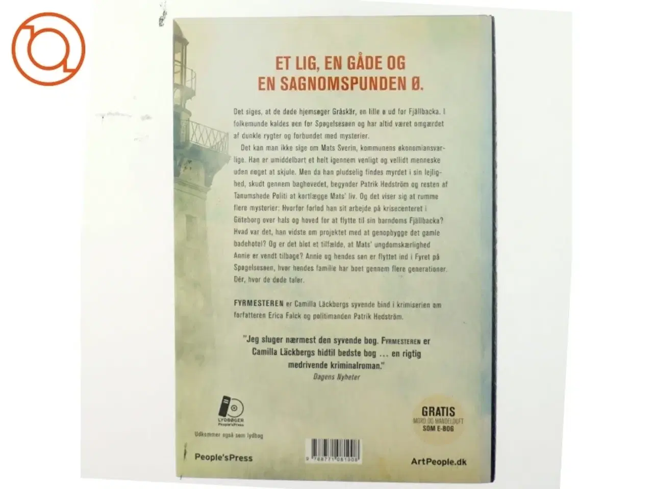 Billede 3 - Fyrmesteren : kriminalroman (Klassesæt) af Camilla L&#228;ckberg (Bog)