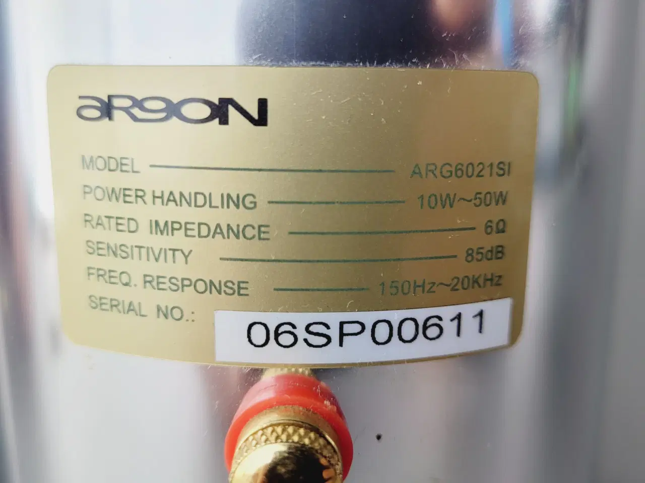 Billede 6 - ⭐️· Argon ARG6021SI Højttalere – Stilfuld Chrome 