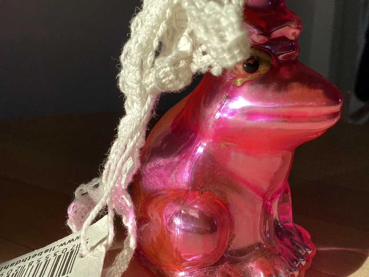 Billede 3 - Julepynt- lyserød frø fra Lisbeth Dahl