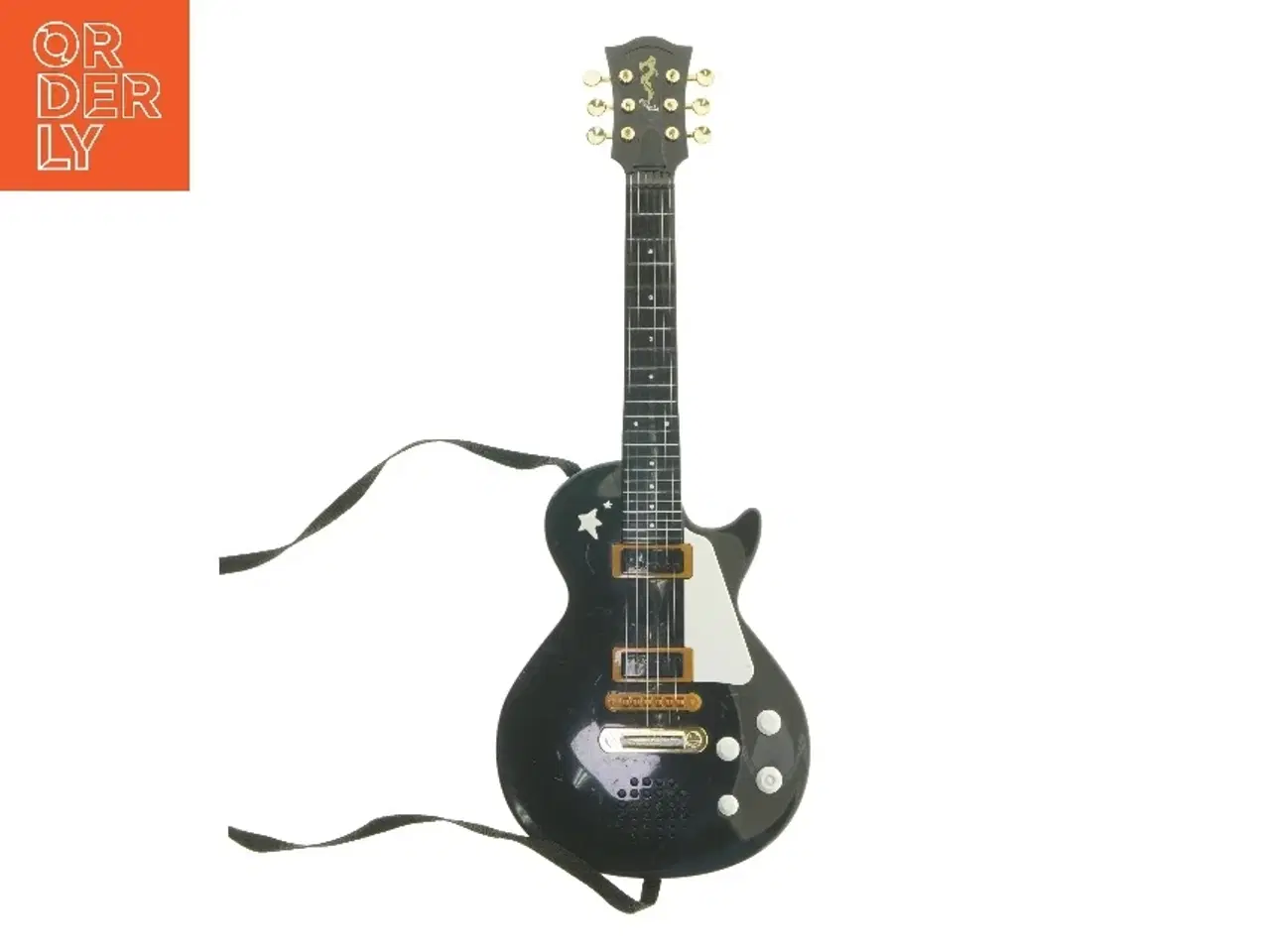 Billede 1 - Legetøjs guitar med rem (str. 55,5 cm)