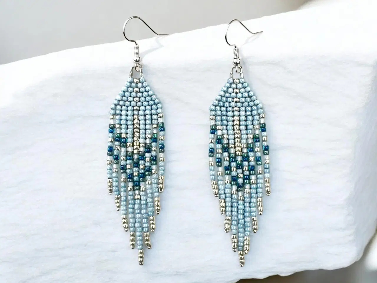 Billede 1 - Grønlandske perle øreringe