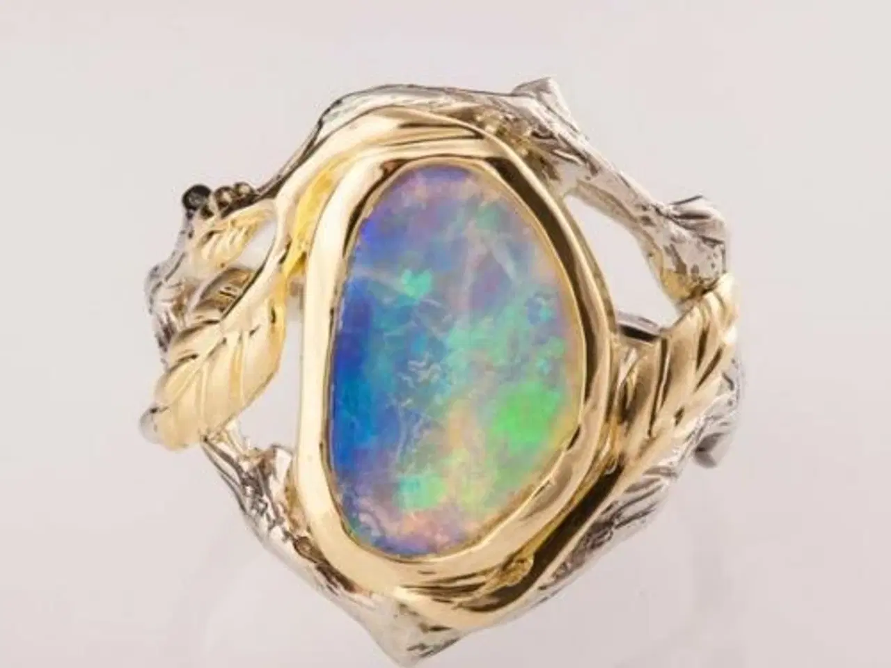 Billede 2 - White Fire Opal krystal Ring