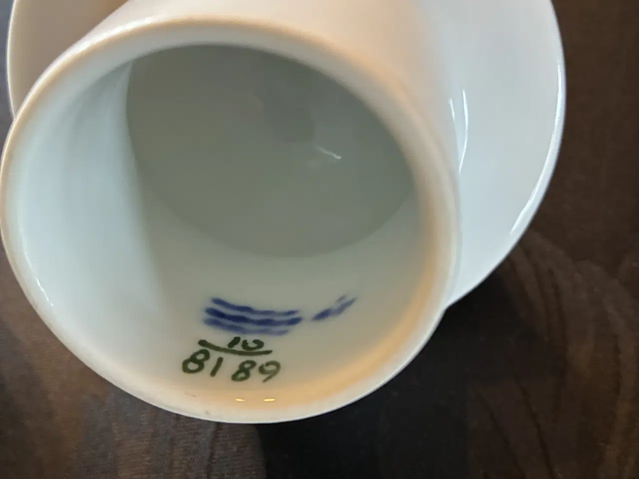 Billede 7 - Blå Blomst flettet lurblæser Royal  Copenhagen