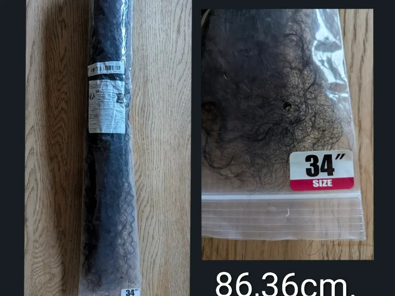 Billede 2 - Extensions human virgin 34 inches curl hair.