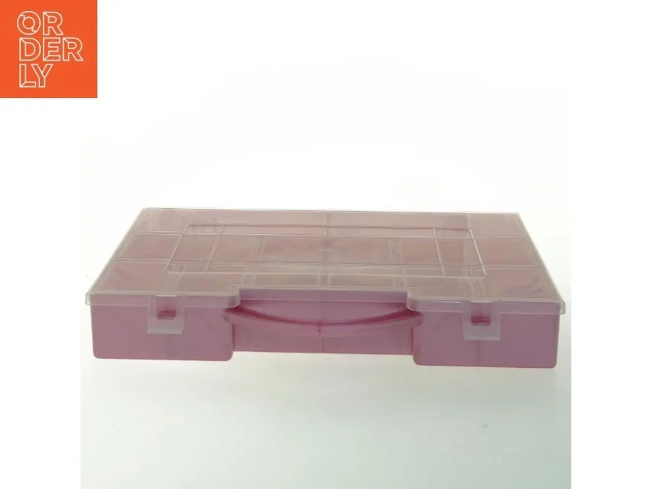 Billede 1 - Plastik opbevaringsboks med rum (str. 27,5 x 18 cm)