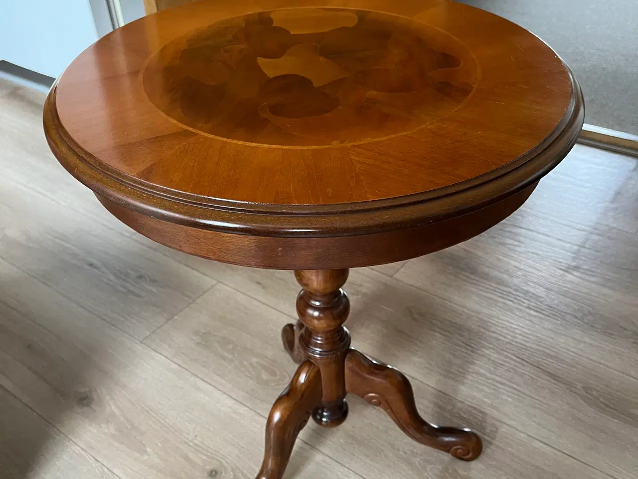 Billede 1 - Lille rundt mahogni bord
