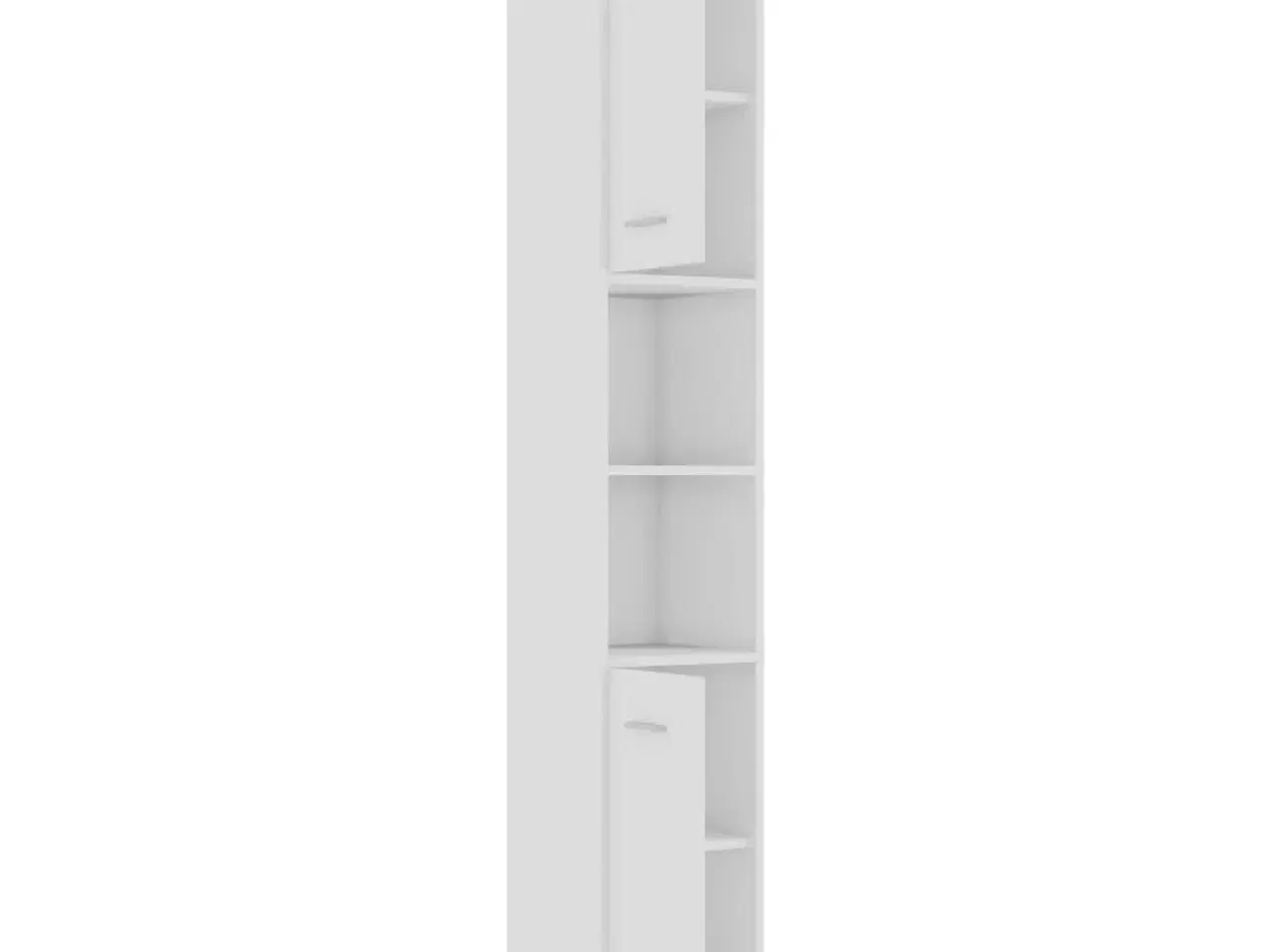 Billede 6 - Badeværelsesskab 30x30x183,5 cm spånplade hvid højglans