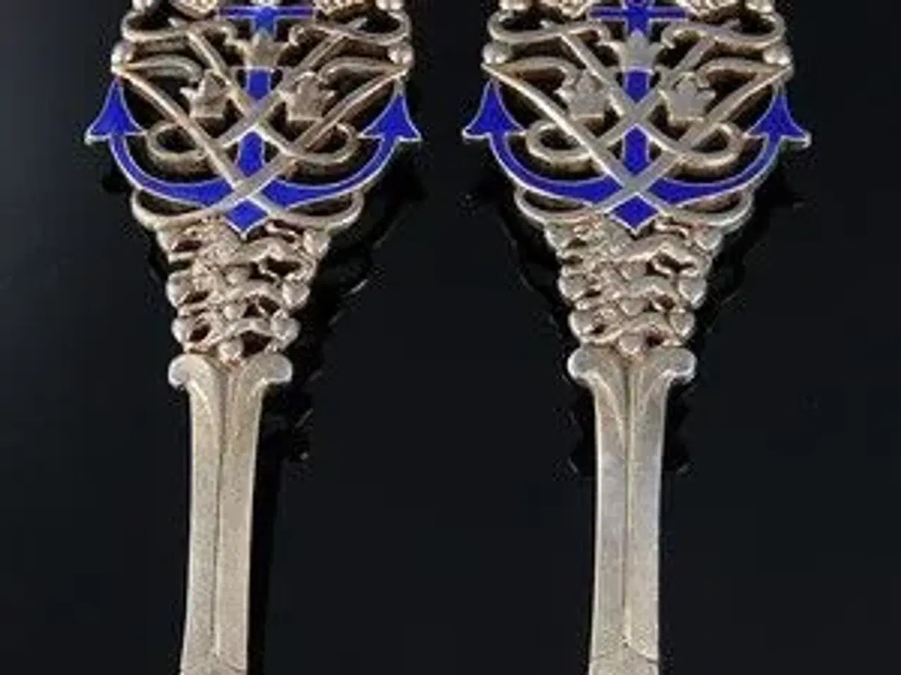 Billede 4 - Erindringsske og gaffel, sølv 