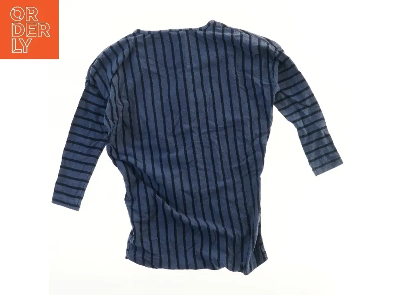 Billede 2 - Langærmet stribet bluse med tekst fra Name It (str. 116)