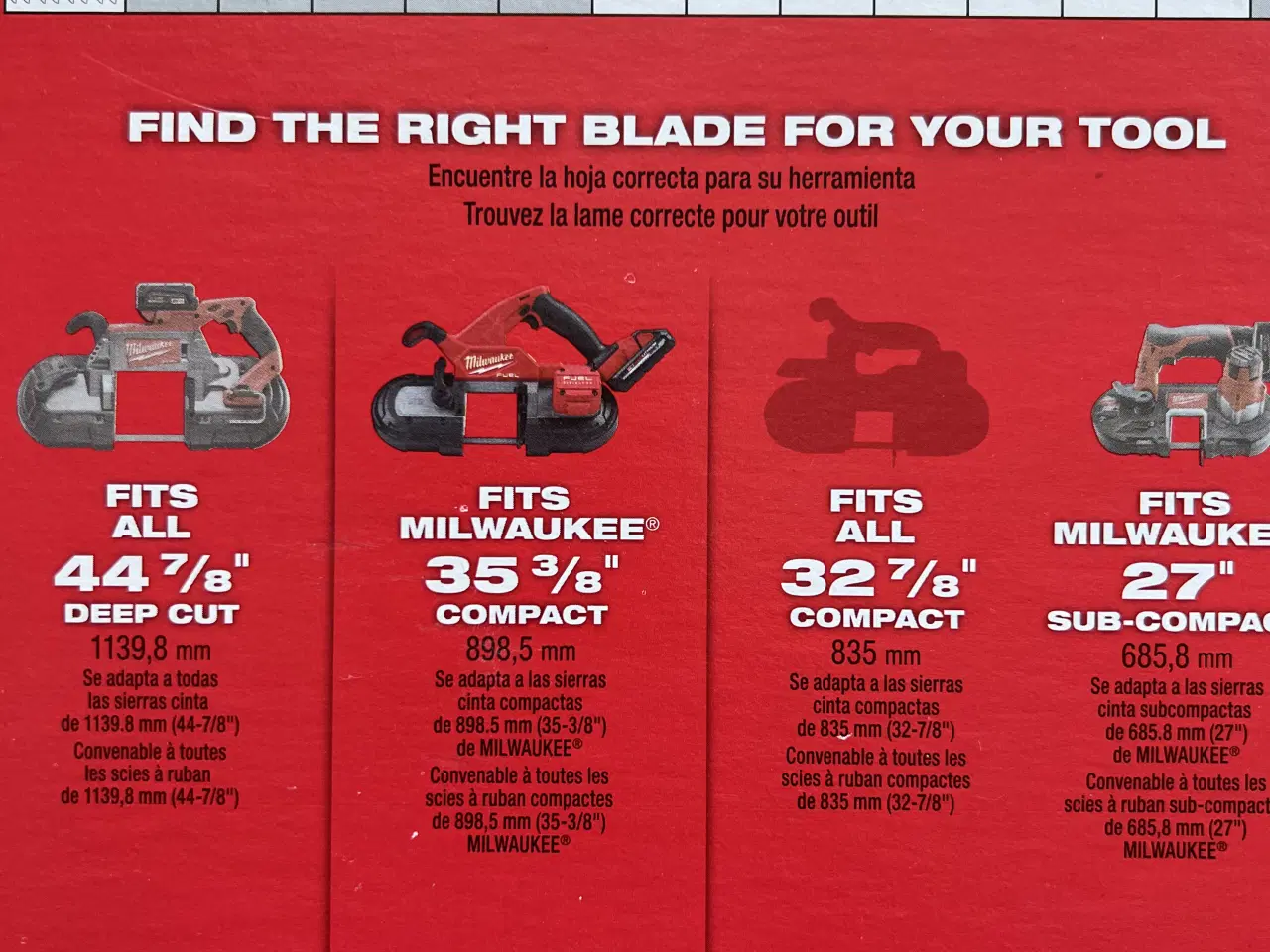 Billede 2 - Milwaukee båndsave tilbehør