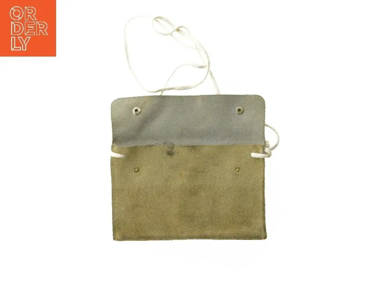 Billede 2 - lille stofpung med snor (str. 18x12 cm)