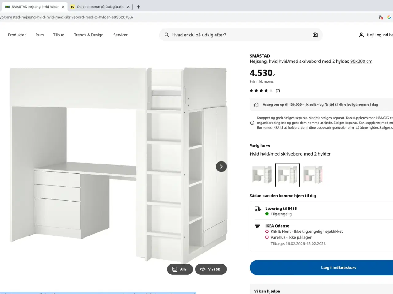 Billede 1 - Ikea Højseng