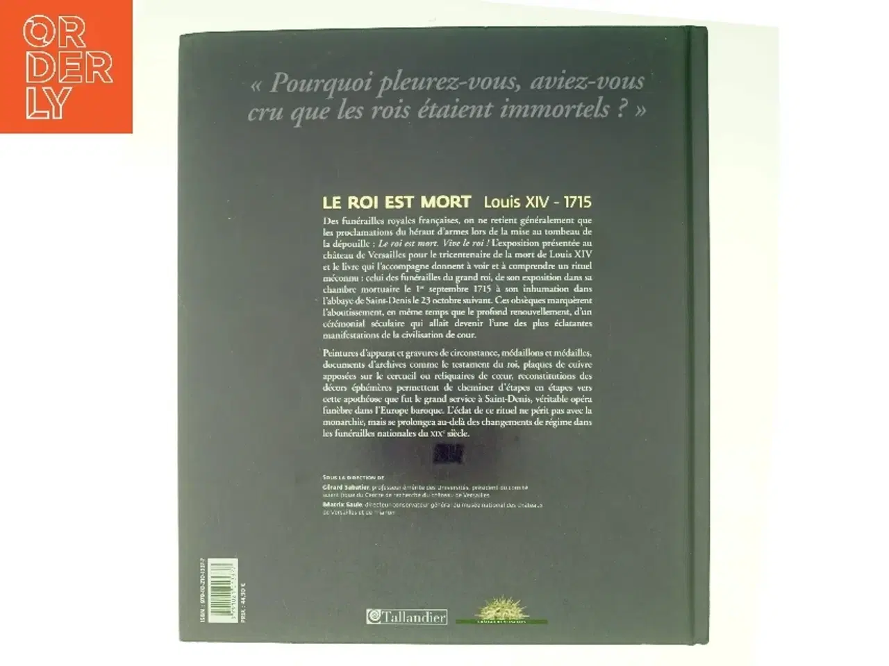 Billede 3 - Le roi est mort (Bog)