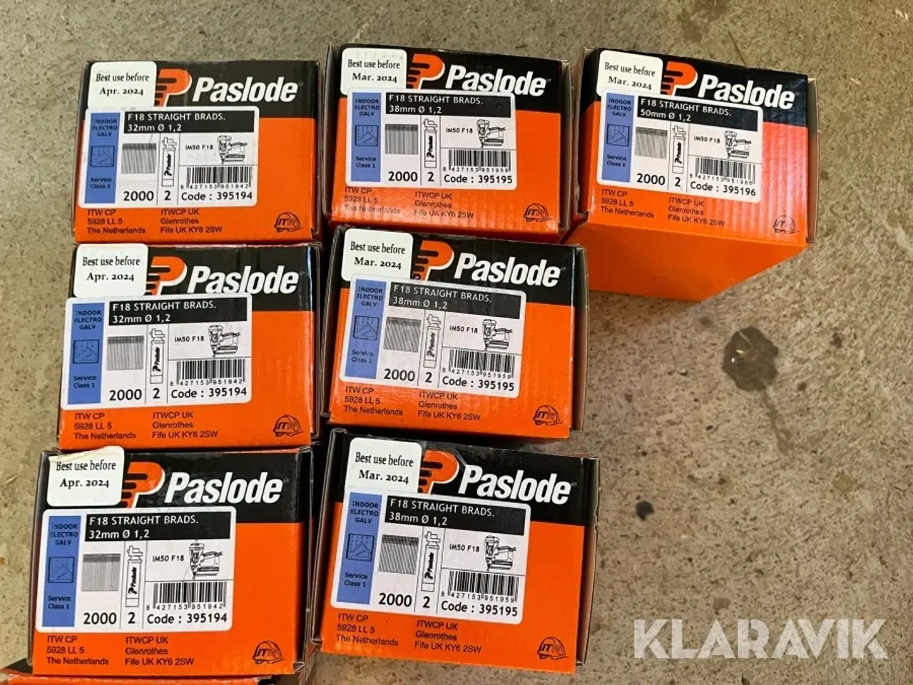 Billede 9 - Dykkersøm Paslode F16-F18 32-63mm 34 kasser med gas