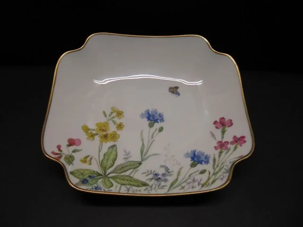 Billede 1 - Danmarks Flora Kagefad Kantet  23 x 21 cm