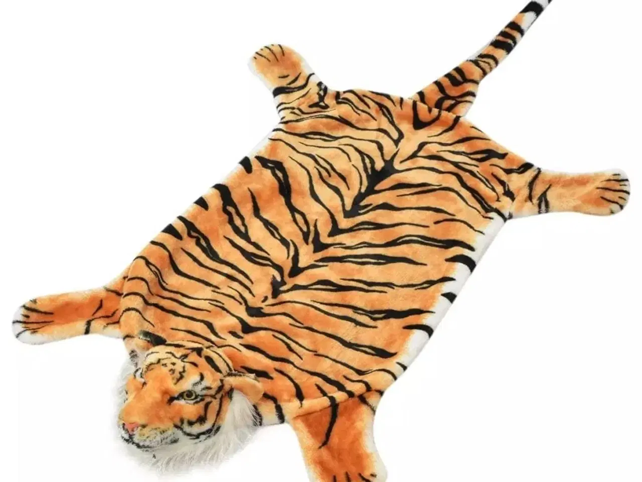 Billede 1 - Tigertæppe plys 144 cm brun