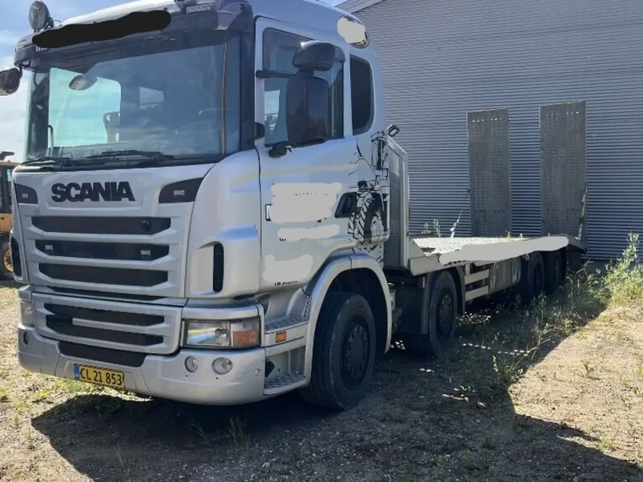 Billede 1 - Scania 8X4 Maskintransporter med Hydrauliske slidsker