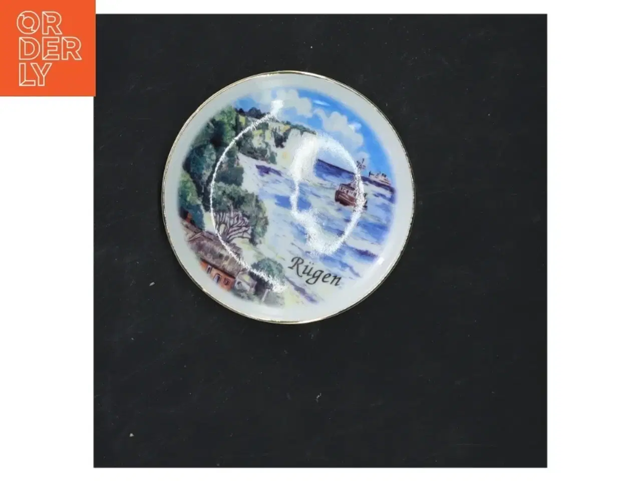 Billede 1 - Rügen porcelænssouvenir skål fra Reutter Porzellanfabrik (str. 9,5 cm)