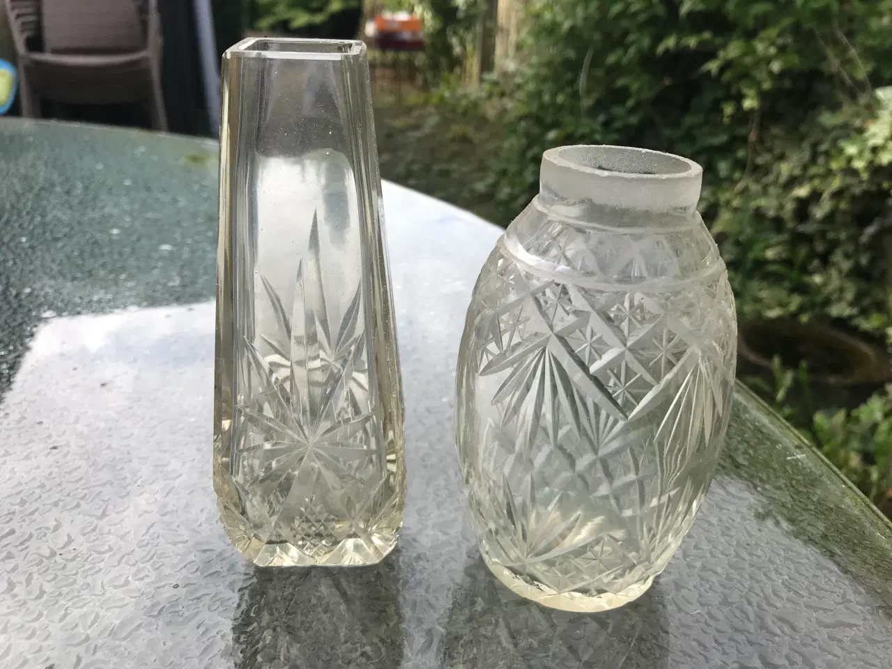 Billede 5 - gamle glasvaser marmor vase