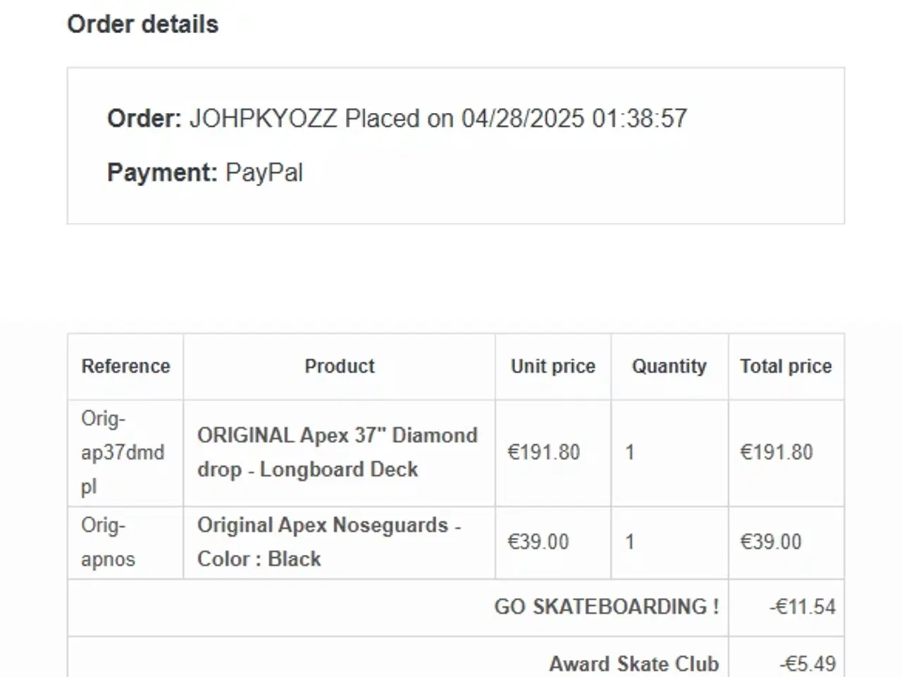 Billede 6 - Original Apex Diamond drop 37” Longboard