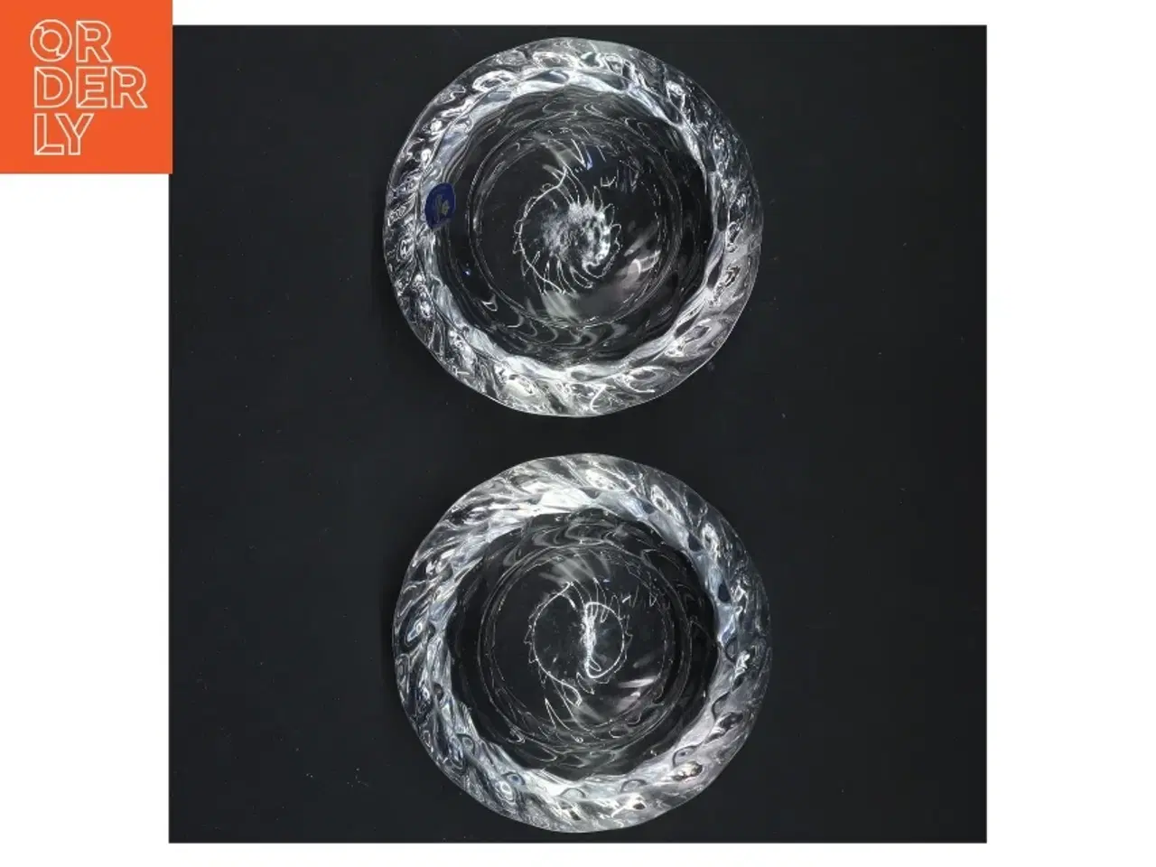 Billede 3 - Glas lysestage fra Holmegaard (str. Ø 12x5 cm)