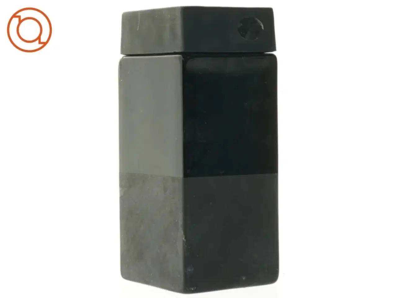 Billede 4 - Sort beholder med låg (str. 19 x 8 cm)